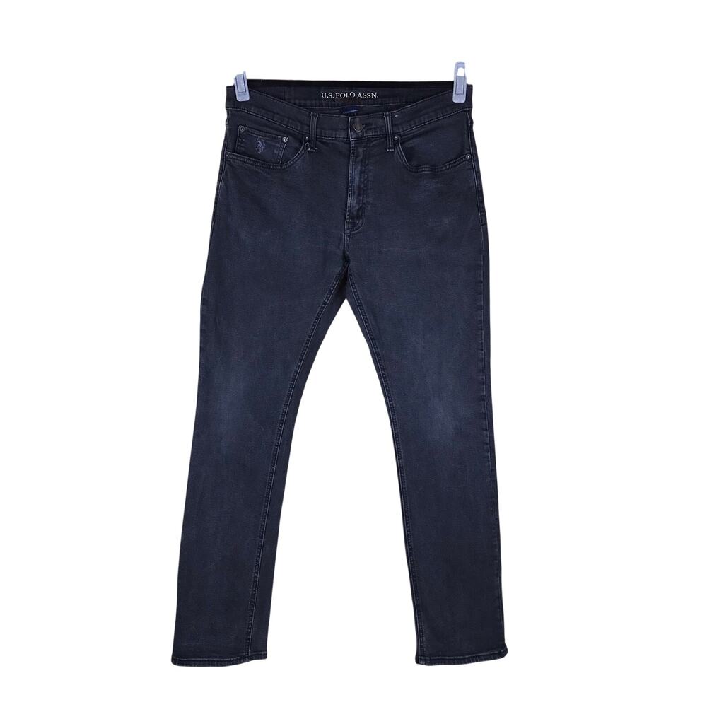 U.S. Polo Assn. Jeans Men’s 36x32 Dark Blue Black Activate Stretch Skinny